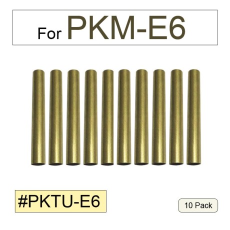 Brass Pen Tube Replacements for PKM-E6 Pen Kit (10-Pack)【PKTU-E6】