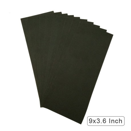 10 Pack 9"x3.6"Wet&amp;Dry Silicon Carbide Waterproof Abrasive Sandpaper - 180