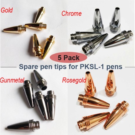 5 Pack Pen Tips Replacement for Strongink Pen Kits - TPSL-1/Chrome