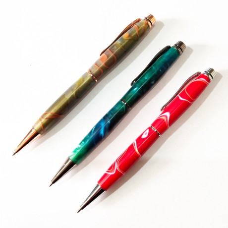 PKST-5 series Narrow Center Ring Streamline Pen Kits - Gold 