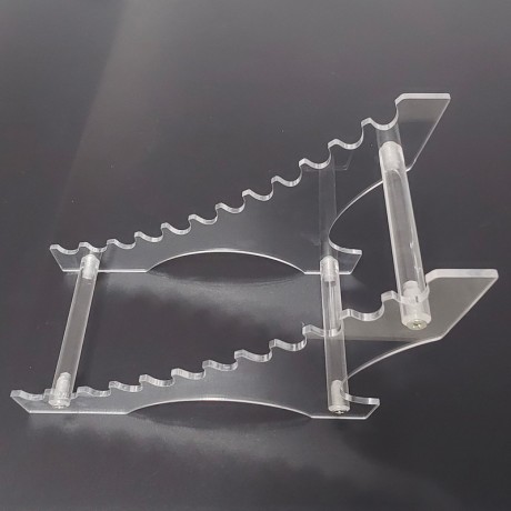 PS12-1 Acrylic High-end Stairway pen stands / displays - For 12 pens