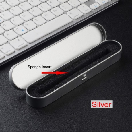 PBTP-1 Tinplate Pen Box  - Silver/Sponge