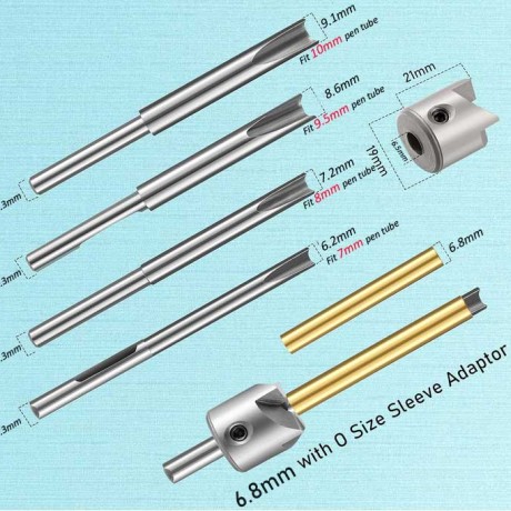 7mm 8mm 3/8 Inch 10 mm Cutter Shafts Pen Barrel Trimmer Kit